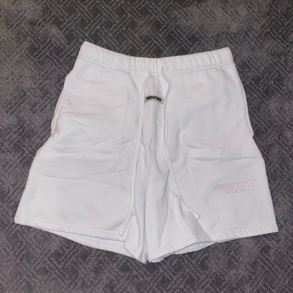 Fear Of God Essentials White Shorts